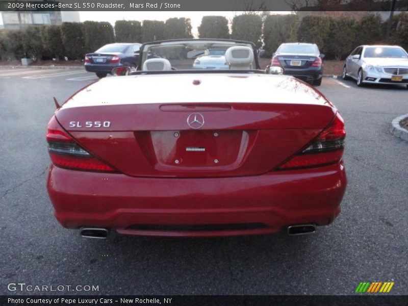 Mars Red / Stone 2009 Mercedes-Benz SL 550 Roadster