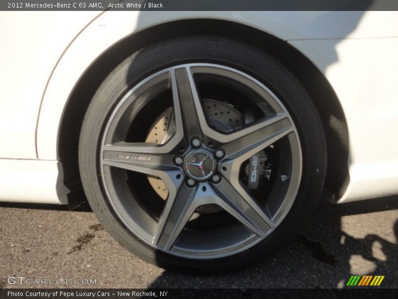 Arctic White / Black 2012 Mercedes-Benz C 63 AMG