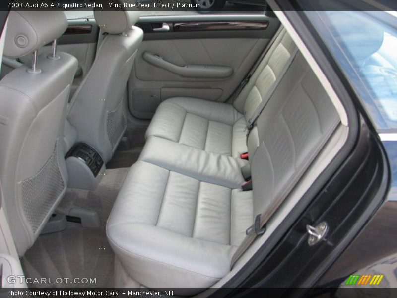 Ming Blue Pearl Effect / Platinum 2003 Audi A6 4.2 quattro Sedan