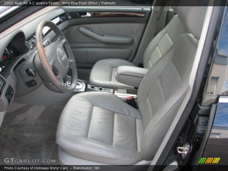 Ming Blue Pearl Effect / Platinum 2003 Audi A6 4.2 quattro Sedan