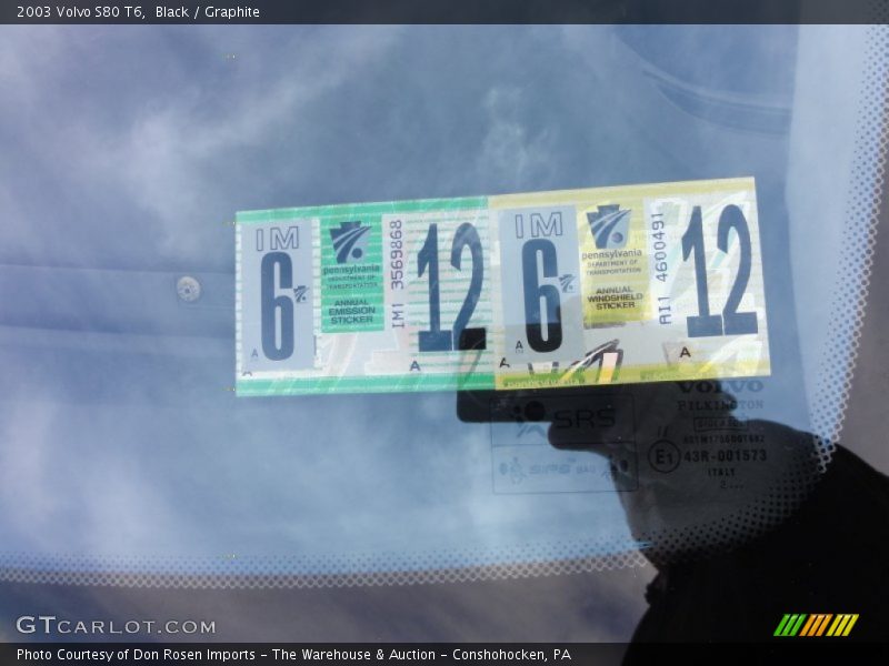 Black / Graphite 2003 Volvo S80 T6