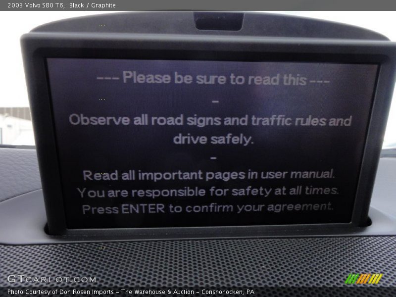 Black / Graphite 2003 Volvo S80 T6