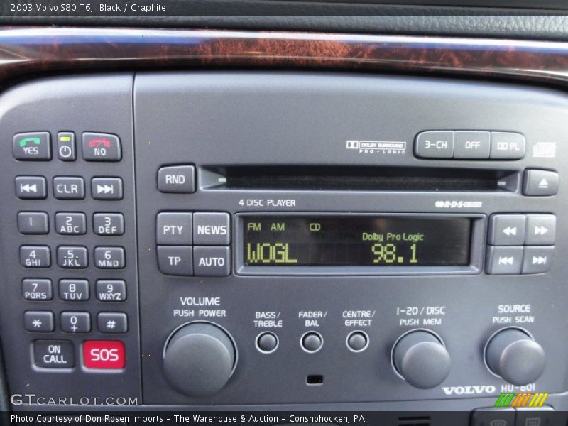 Black / Graphite 2003 Volvo S80 T6