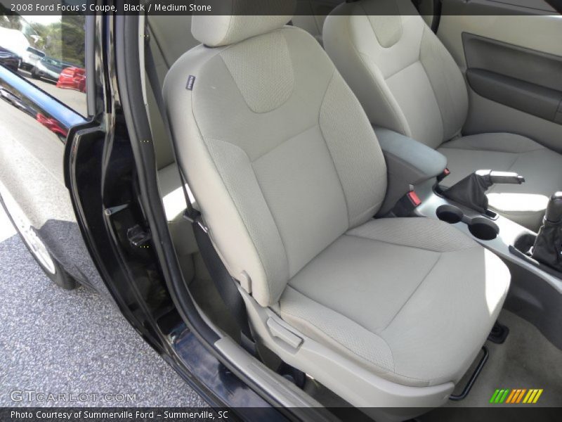 Black / Medium Stone 2008 Ford Focus S Coupe