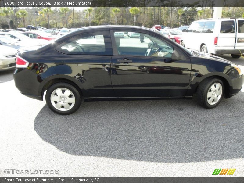 Black / Medium Stone 2008 Ford Focus S Coupe