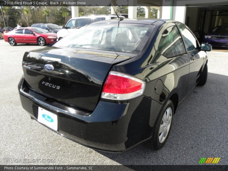 Black / Medium Stone 2008 Ford Focus S Coupe