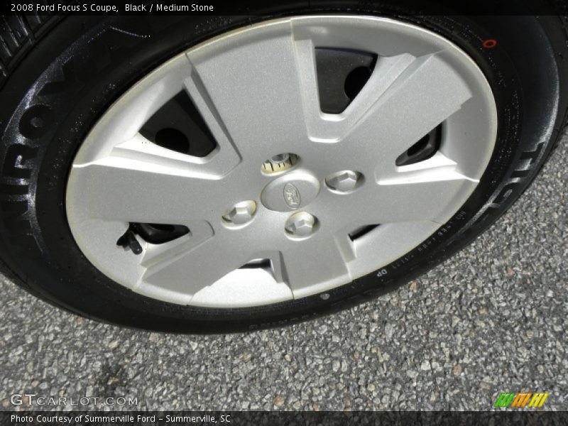 Black / Medium Stone 2008 Ford Focus S Coupe