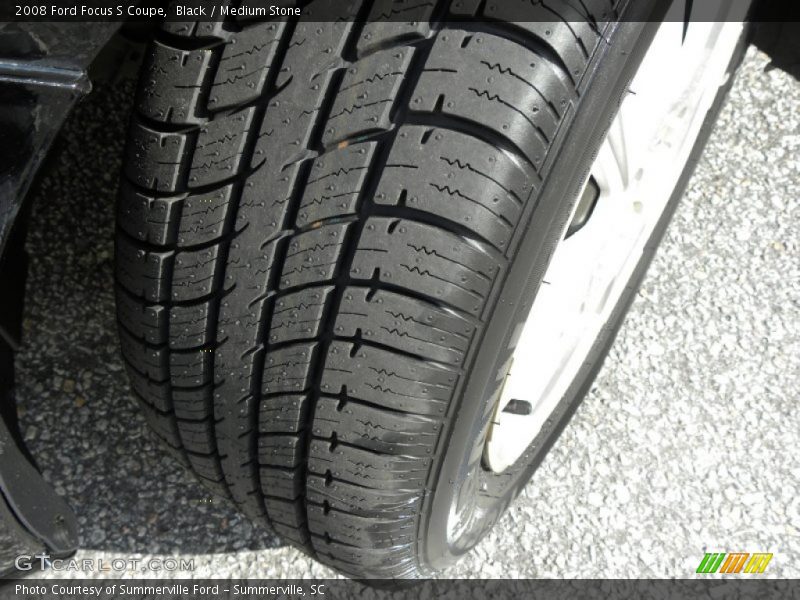 Black / Medium Stone 2008 Ford Focus S Coupe