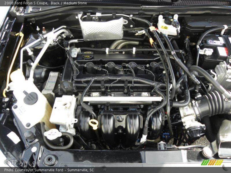 Black / Medium Stone 2008 Ford Focus S Coupe