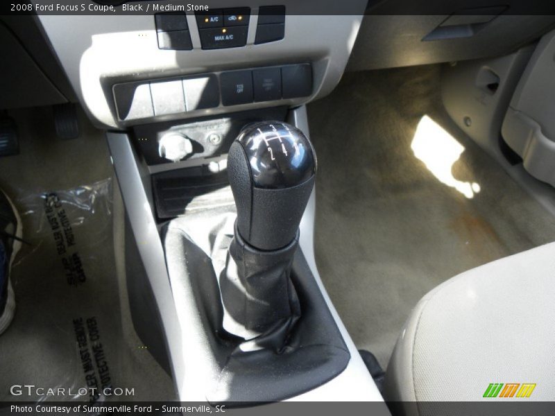 Black / Medium Stone 2008 Ford Focus S Coupe