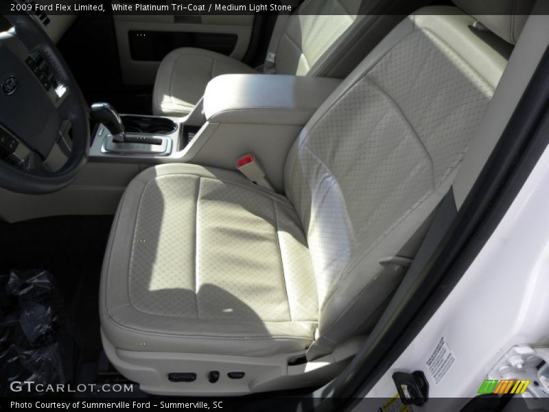 White Platinum Tri-Coat / Medium Light Stone 2009 Ford Flex Limited