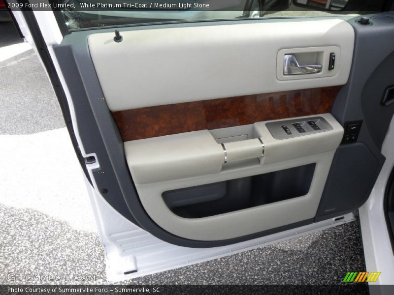 White Platinum Tri-Coat / Medium Light Stone 2009 Ford Flex Limited