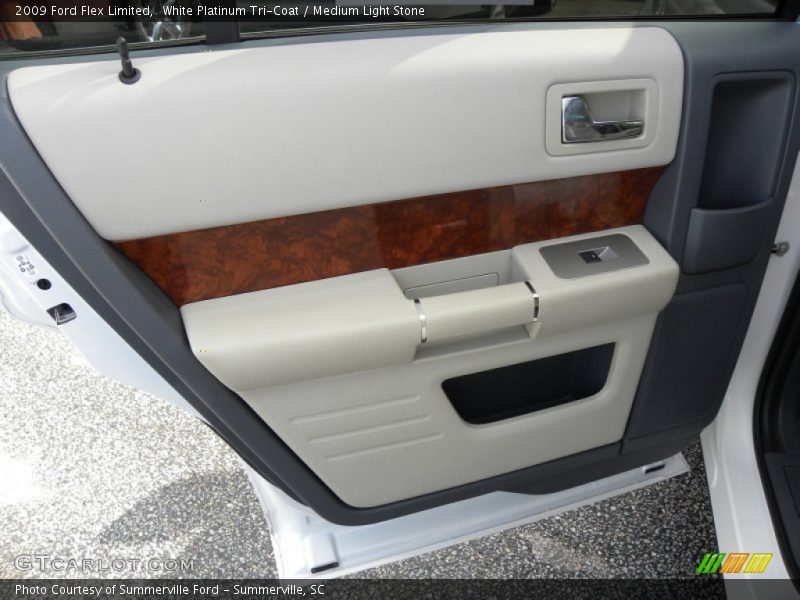 White Platinum Tri-Coat / Medium Light Stone 2009 Ford Flex Limited