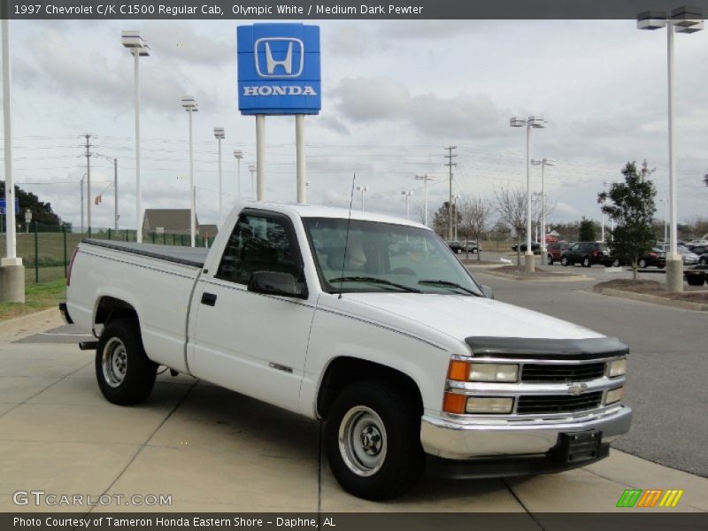 Olympic White / Medium Dark Pewter 1997 Chevrolet C/K C1500 Regular Cab