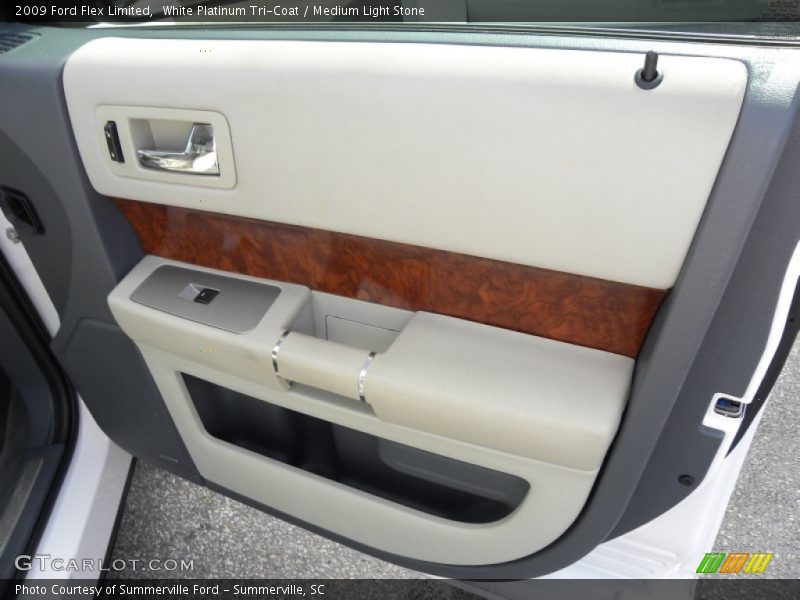 White Platinum Tri-Coat / Medium Light Stone 2009 Ford Flex Limited