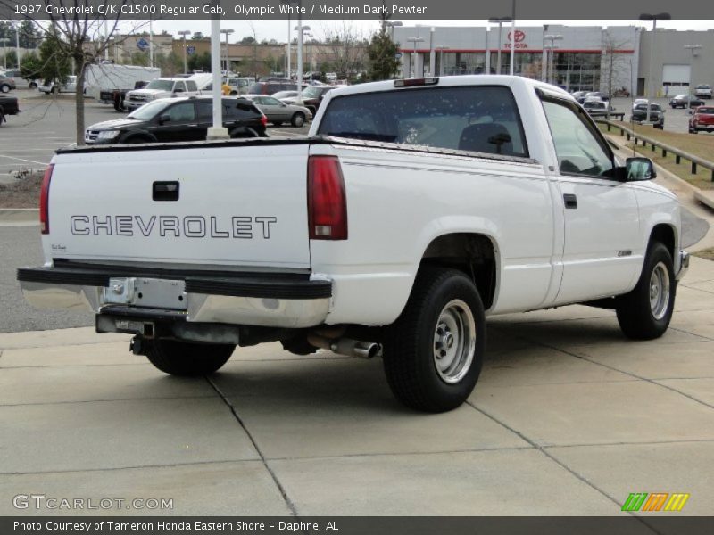 Olympic White / Medium Dark Pewter 1997 Chevrolet C/K C1500 Regular Cab