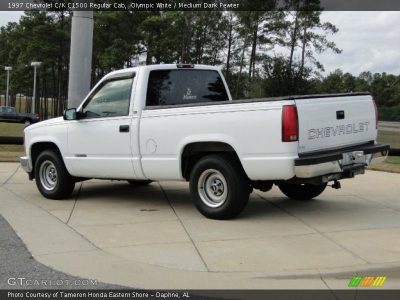 Olympic White / Medium Dark Pewter 1997 Chevrolet C/K C1500 Regular Cab