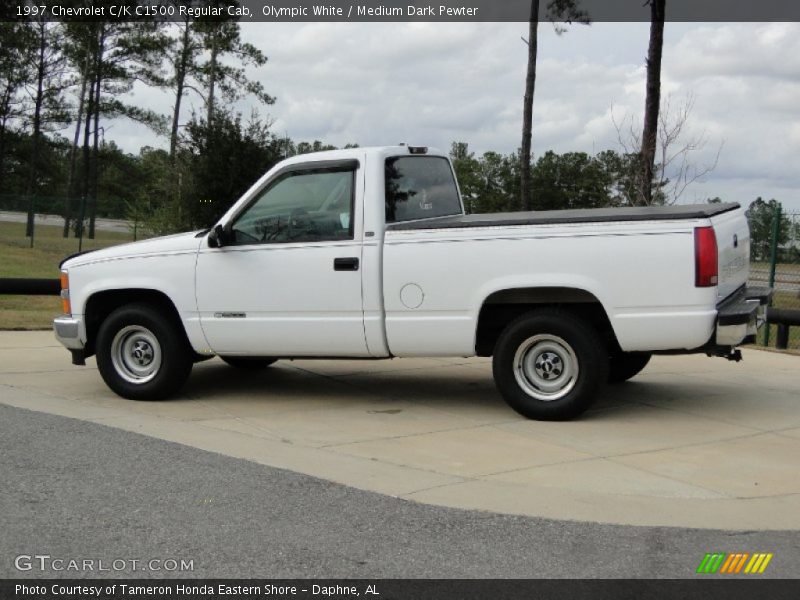Olympic White / Medium Dark Pewter 1997 Chevrolet C/K C1500 Regular Cab