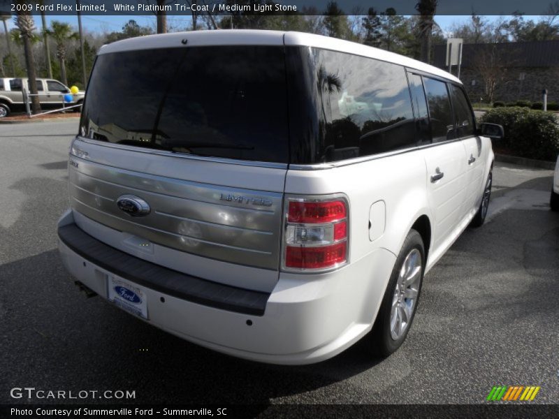 White Platinum Tri-Coat / Medium Light Stone 2009 Ford Flex Limited