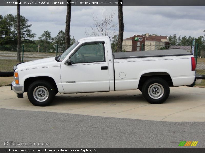 Olympic White / Medium Dark Pewter 1997 Chevrolet C/K C1500 Regular Cab