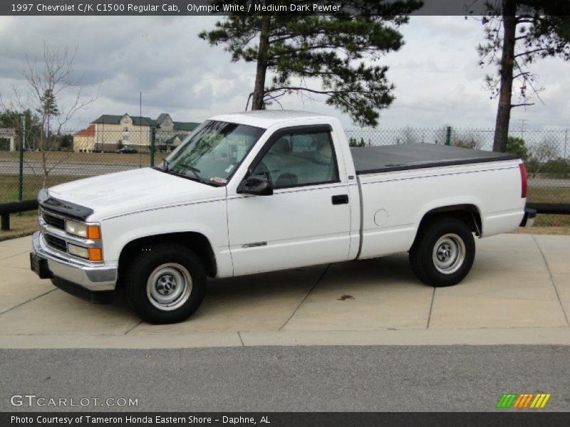 Olympic White / Medium Dark Pewter 1997 Chevrolet C/K C1500 Regular Cab