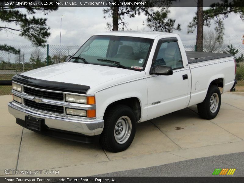 Front 3/4 View of 1997 C/K C1500 Regular Cab