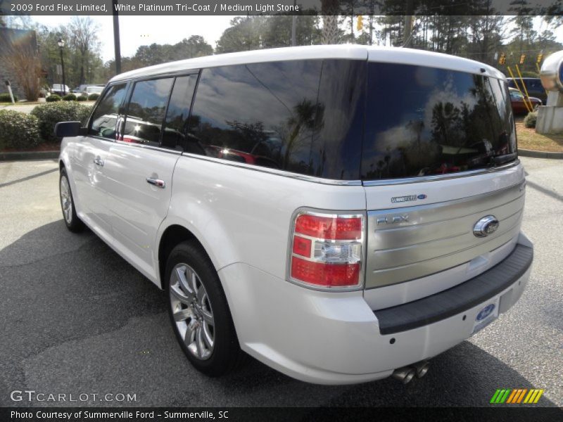 White Platinum Tri-Coat / Medium Light Stone 2009 Ford Flex Limited