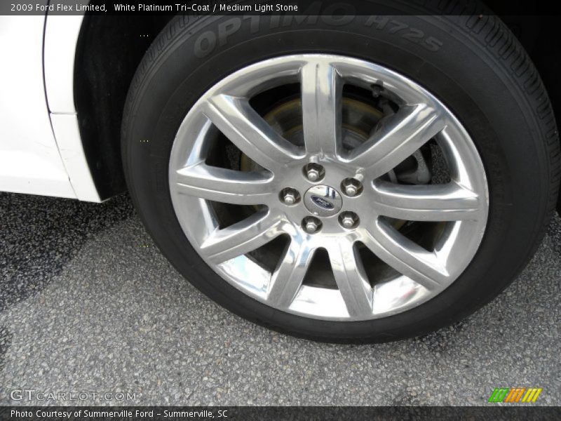 White Platinum Tri-Coat / Medium Light Stone 2009 Ford Flex Limited