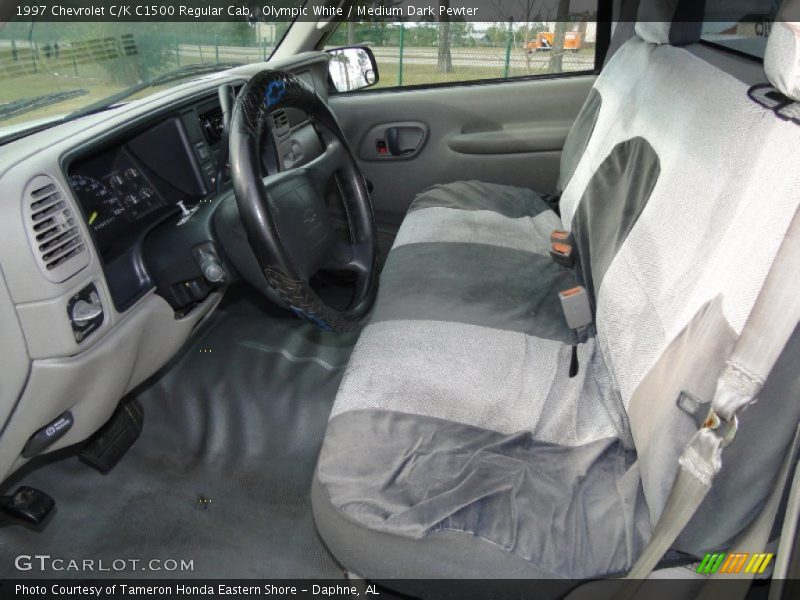 Olympic White / Medium Dark Pewter 1997 Chevrolet C/K C1500 Regular Cab