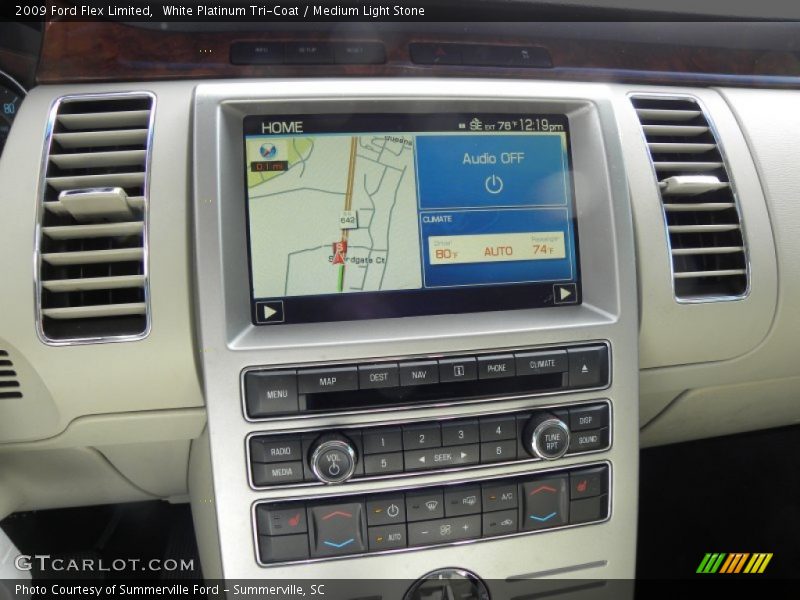 White Platinum Tri-Coat / Medium Light Stone 2009 Ford Flex Limited