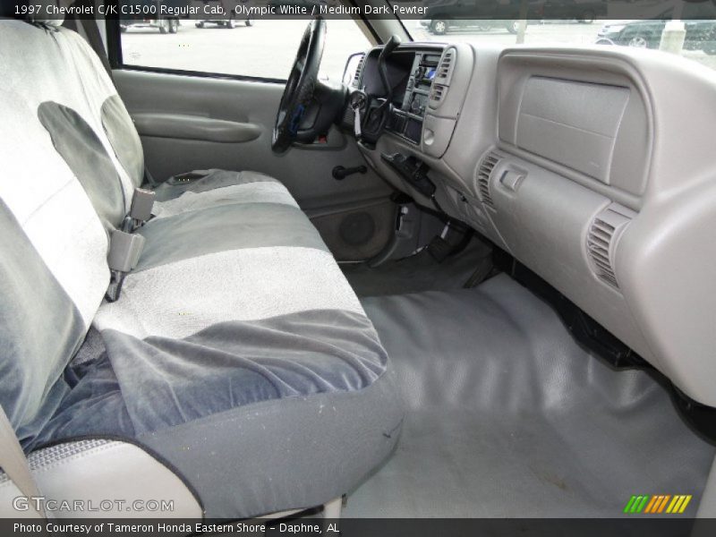 Olympic White / Medium Dark Pewter 1997 Chevrolet C/K C1500 Regular Cab