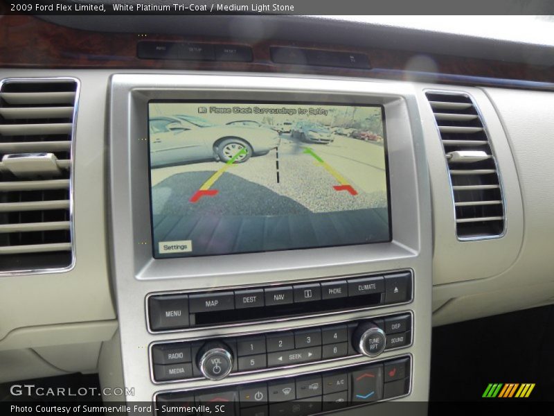 White Platinum Tri-Coat / Medium Light Stone 2009 Ford Flex Limited