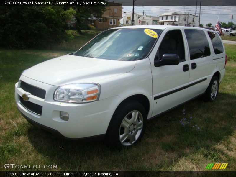 Summit White / Medium Gray 2008 Chevrolet Uplander LS