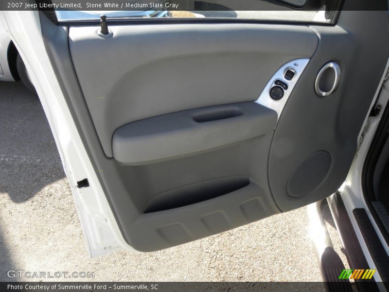 Stone White / Medium Slate Gray 2007 Jeep Liberty Limited