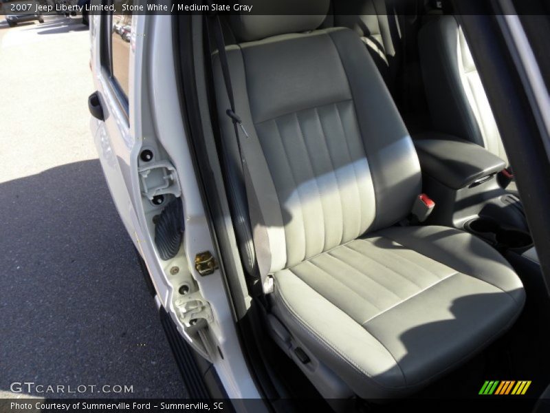Stone White / Medium Slate Gray 2007 Jeep Liberty Limited