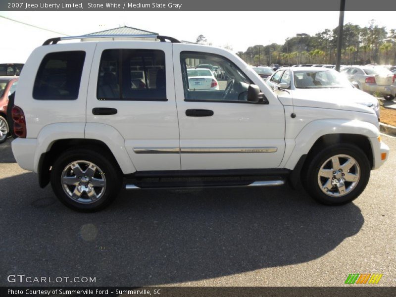 Stone White / Medium Slate Gray 2007 Jeep Liberty Limited