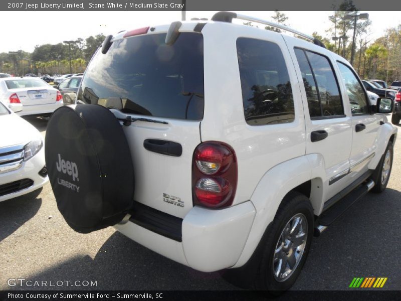Stone White / Medium Slate Gray 2007 Jeep Liberty Limited