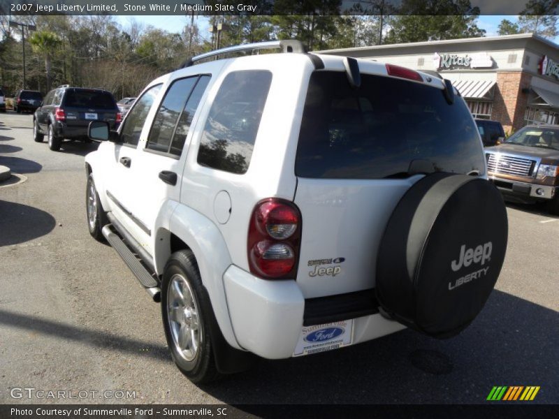 Stone White / Medium Slate Gray 2007 Jeep Liberty Limited