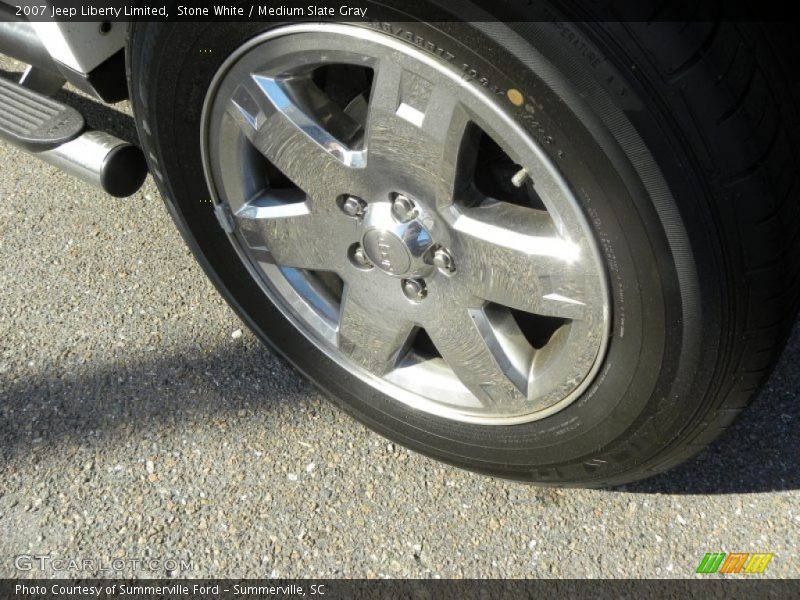 Stone White / Medium Slate Gray 2007 Jeep Liberty Limited