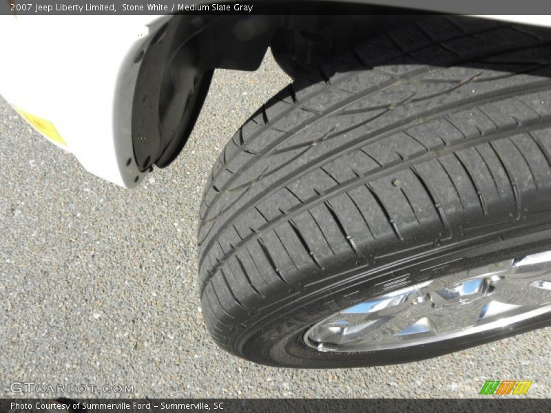 Stone White / Medium Slate Gray 2007 Jeep Liberty Limited