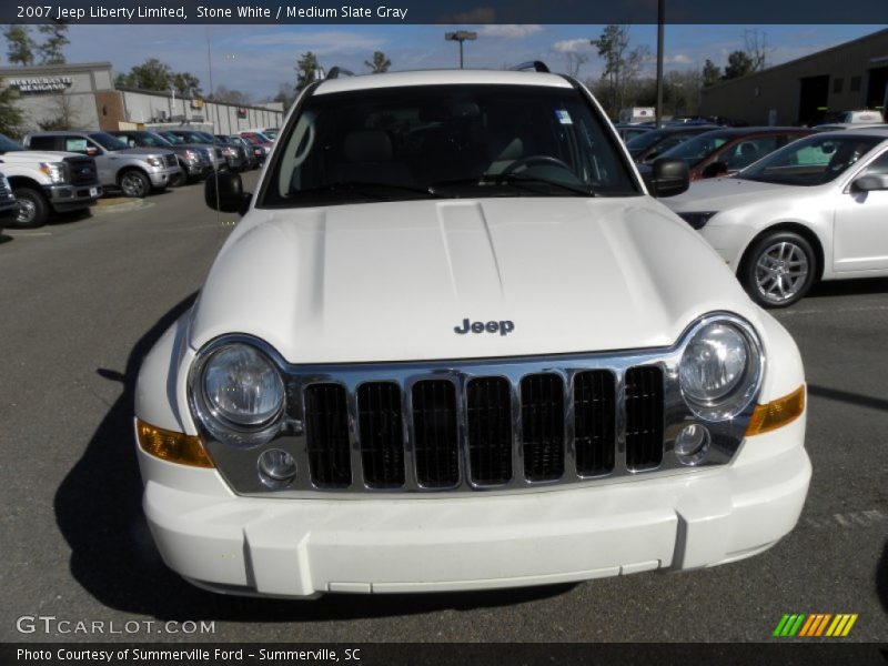 Stone White / Medium Slate Gray 2007 Jeep Liberty Limited