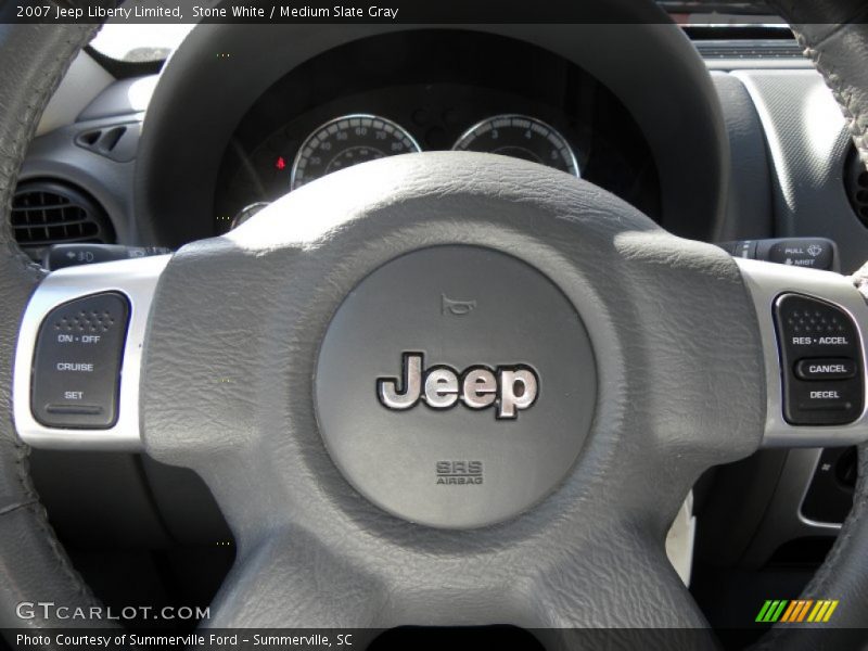 Stone White / Medium Slate Gray 2007 Jeep Liberty Limited