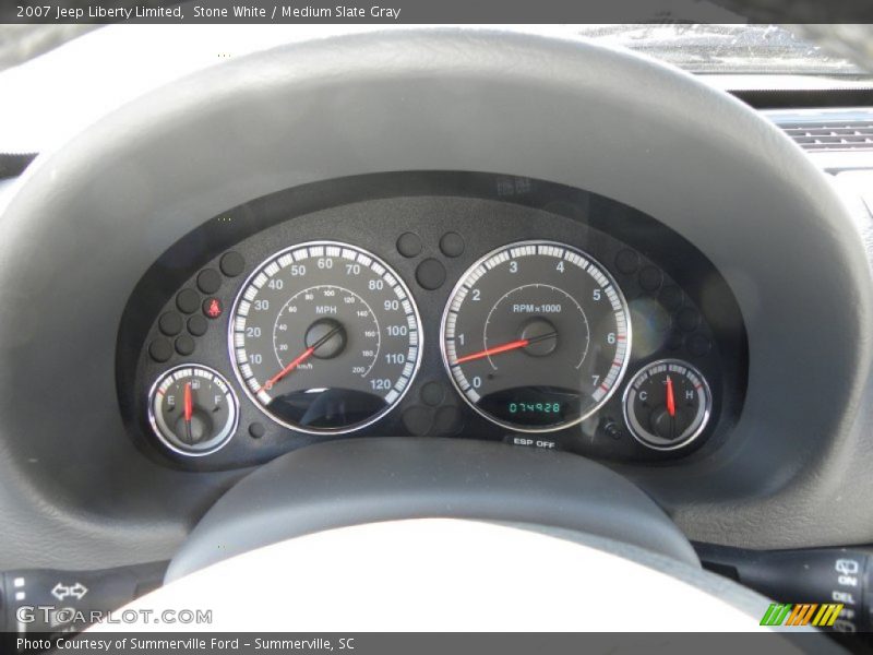 Stone White / Medium Slate Gray 2007 Jeep Liberty Limited