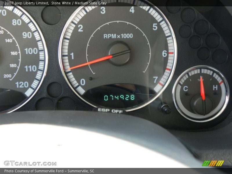 Stone White / Medium Slate Gray 2007 Jeep Liberty Limited