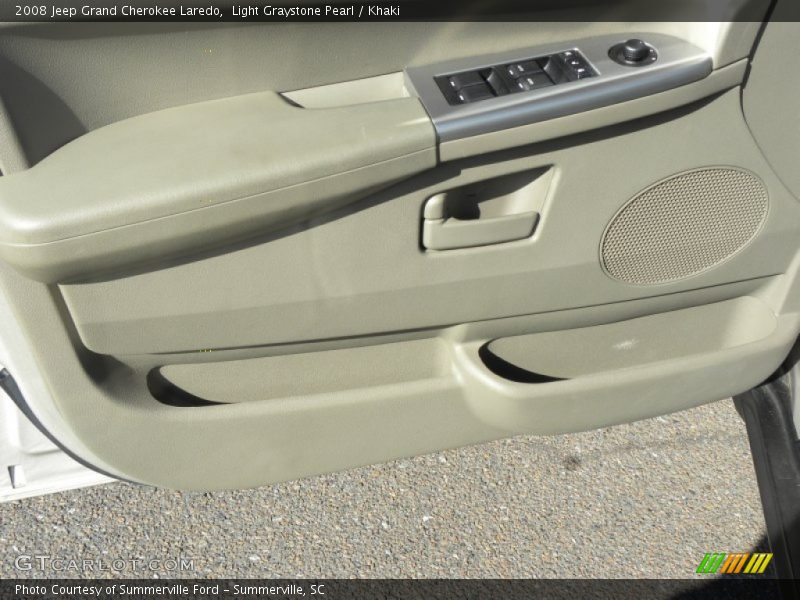 Light Graystone Pearl / Khaki 2008 Jeep Grand Cherokee Laredo