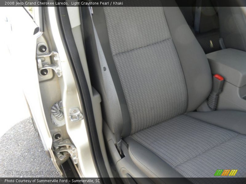 Light Graystone Pearl / Khaki 2008 Jeep Grand Cherokee Laredo
