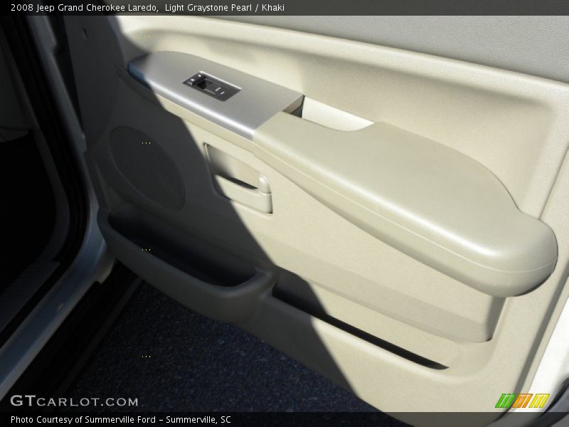 Light Graystone Pearl / Khaki 2008 Jeep Grand Cherokee Laredo