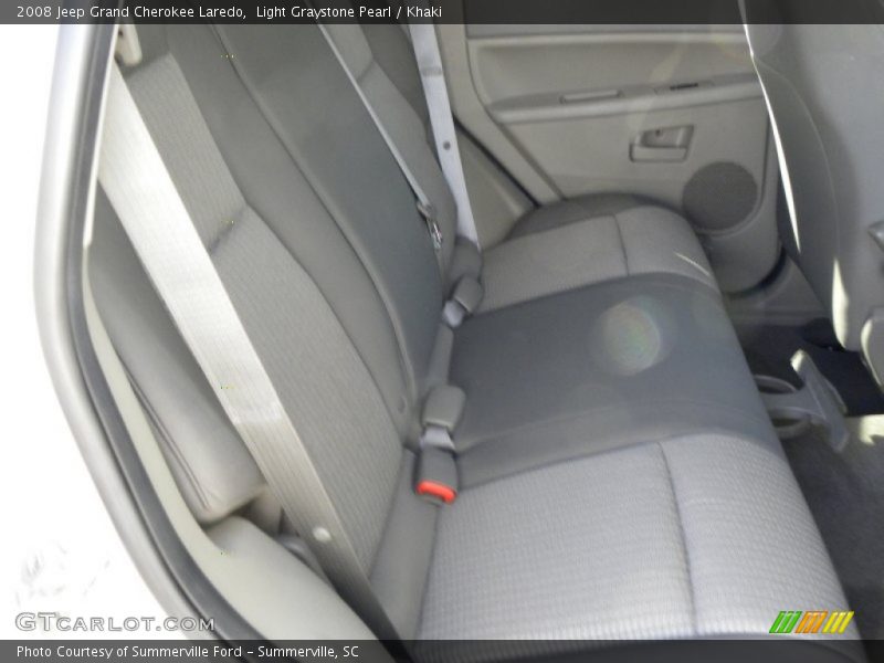 Light Graystone Pearl / Khaki 2008 Jeep Grand Cherokee Laredo