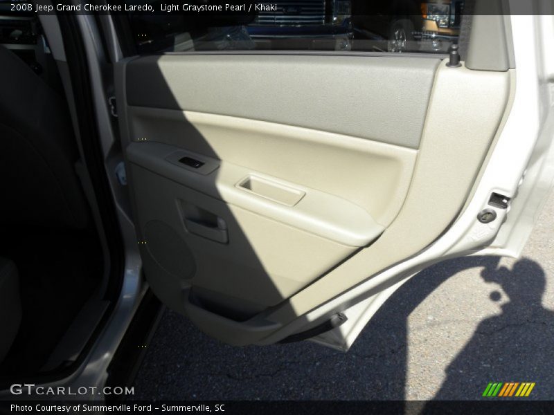 Light Graystone Pearl / Khaki 2008 Jeep Grand Cherokee Laredo