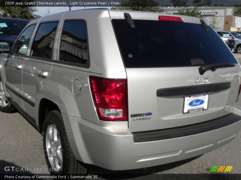 Light Graystone Pearl / Khaki 2008 Jeep Grand Cherokee Laredo